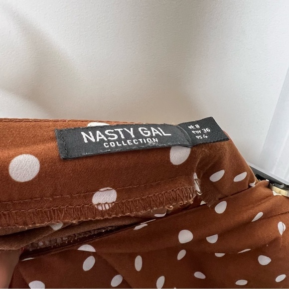Nasty Gal dots of luck polka dot midi skirt size 4 - Picture 8 of 8